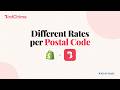 How to Set Local Delivery Rates by Postal Codes
