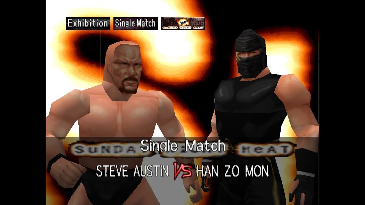 WWF Wrestlemania 2000 Rom Hack Matches - Steve Austin vs Han Zo Mon