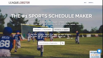 League Scheduler Tutorial