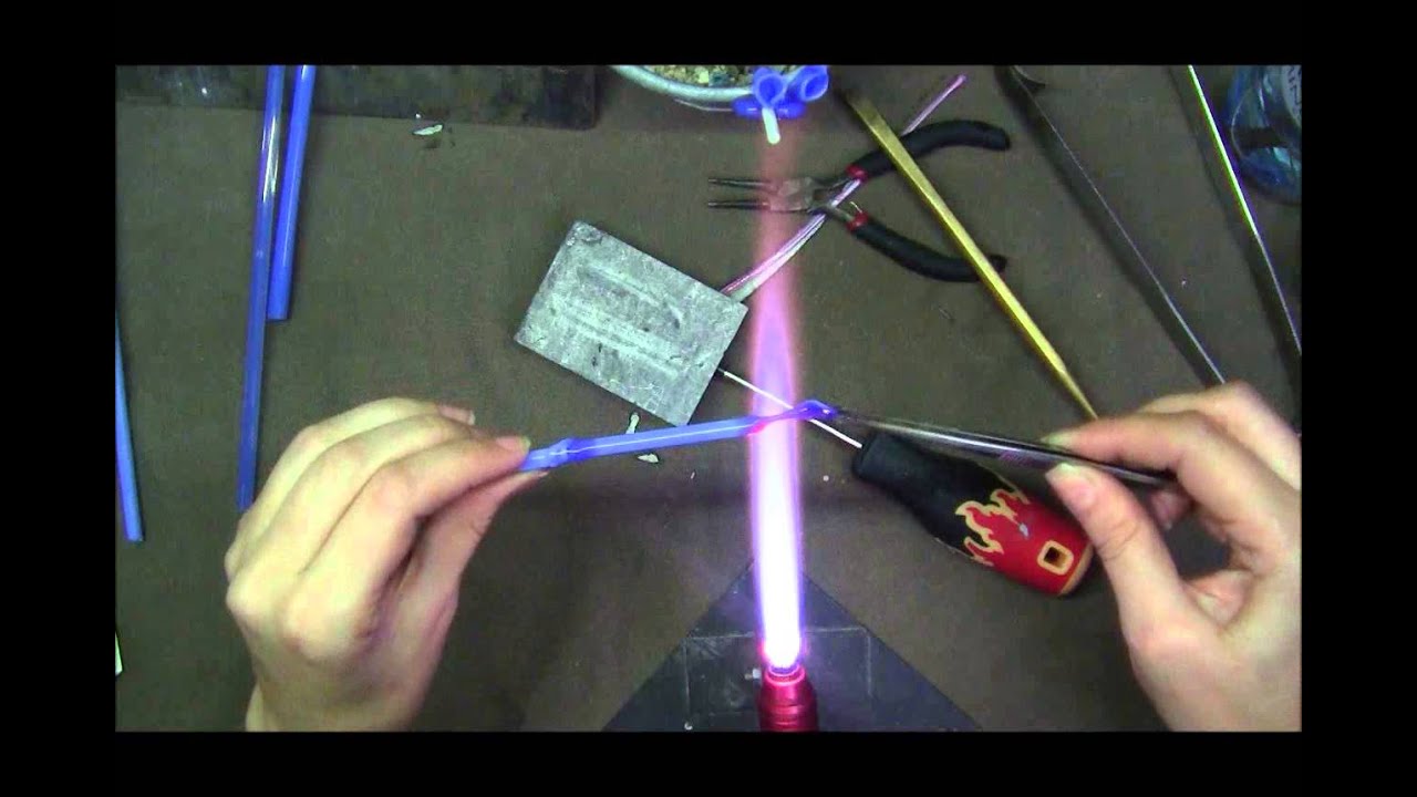 Lampwork cornflower. Василек из стекла