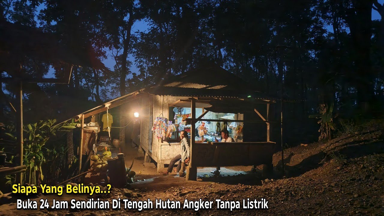 Kaget.. Nekad Buka Warung 24 Jam Sendirian di Tengah Hutan Angker Jauh kemana-mana