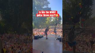 Is This The Worst Guitar Throw Of All Times?