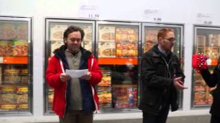 Informing Costco-Sun Prairie Shoppers About Workers Rights Through Song-12/8/12