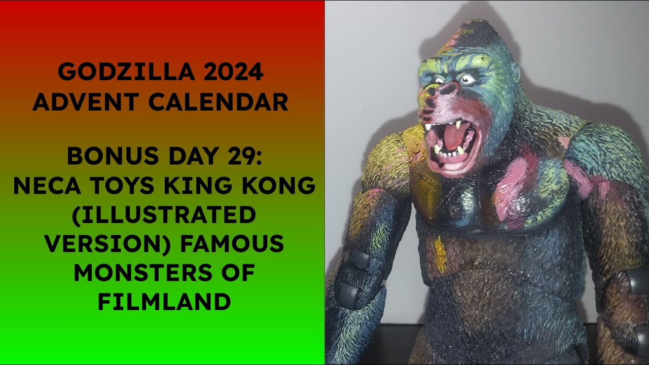 Godzilla 2024 Advent Calendar | BONUS DAY 29: NECA Toys King Kong (Illustrated Version)