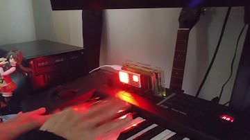 Arduino + MIDI + max7219 + dot matrix LED