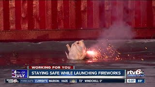 Staying safe while launching fireworks