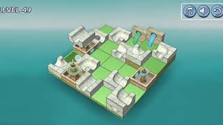 Classic - Easy - Level 49 | Flow Water Fountain 3D Puzzle | Walkthrough, Gameplay, No Commentary screenshot 2