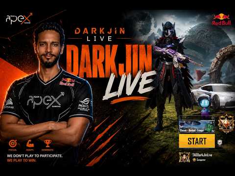 BGMI LIVE 🔴 TAGxDarkJin LIVE APEX style 1v4 Clutch | M416 Glacier OP 🥶 #bgmi #1v4clutch #viral