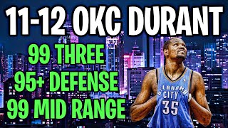 BEST KEVIN DURANT BUILD 2K21 NEXT GEN (EXACT KEVIN DURANT BUILD FOR THE 11-12 OKC THUNDER) DEMIGOD