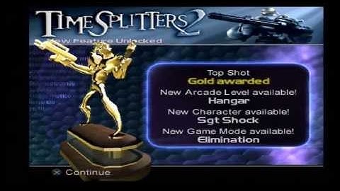 Timesplitters 2 Top Shot Elimination Gold - PS2