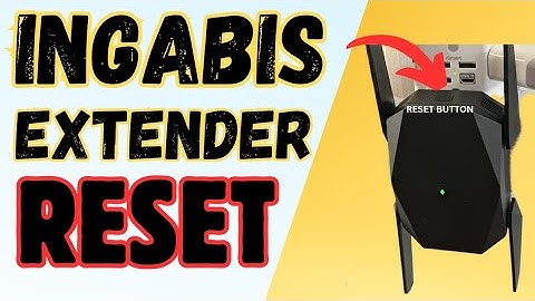 HOW TO RESET INGABIS WIFI EXTENDER TO FACTORY DEFAULT SETTINGS IN 10 SECONDS ✅