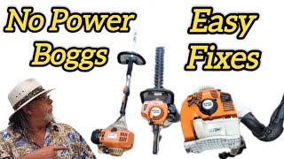 Easy Fix For Stihl Blower, Trimmer & Hedger  No Power  Boggs. Learn How To Repair Like A Pro