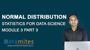Normal Distribution -  Statistics for Data Science Module 3 Part 3