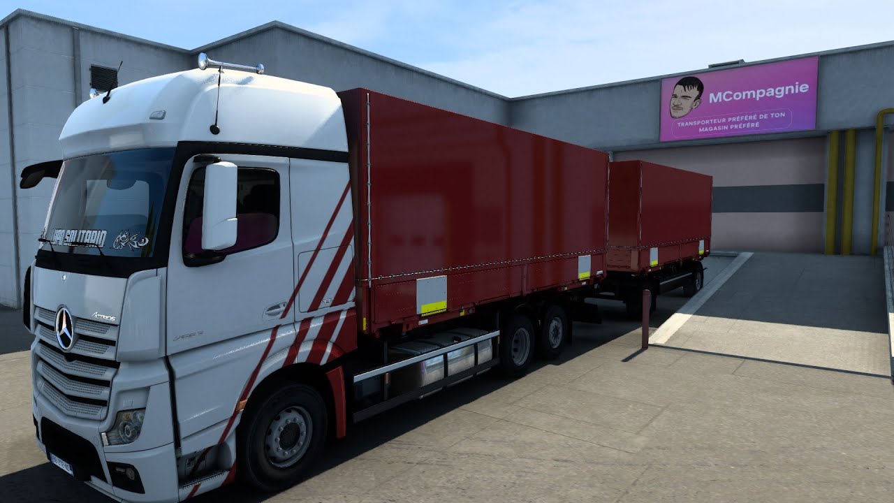 ETS 2 - 🚚 Mercedes Actros Swap Body Carrier Chassis
