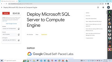 Deploy Microsoft SQL Server to Compute Engine #gcp #arcade #googlecloudplatform #qwiklabs