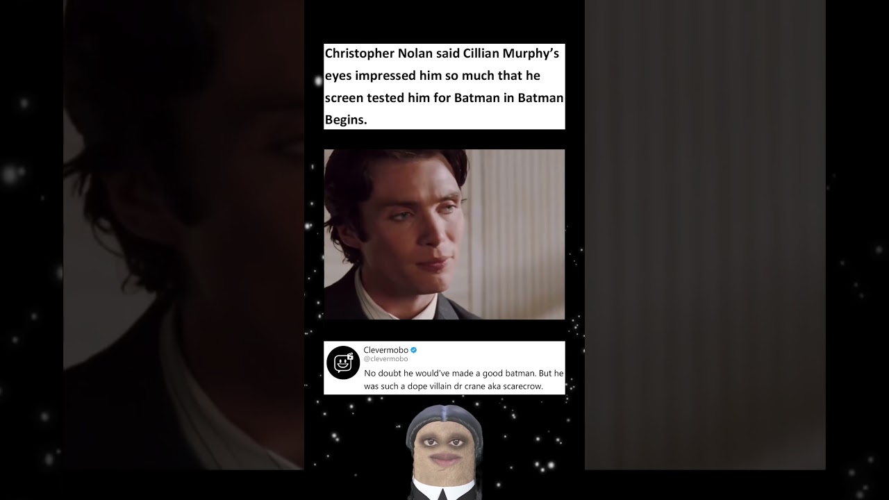 Christopher Nolan almost cast Cillian Murphy as Batman in Batman Begins beacuse of his eyes 