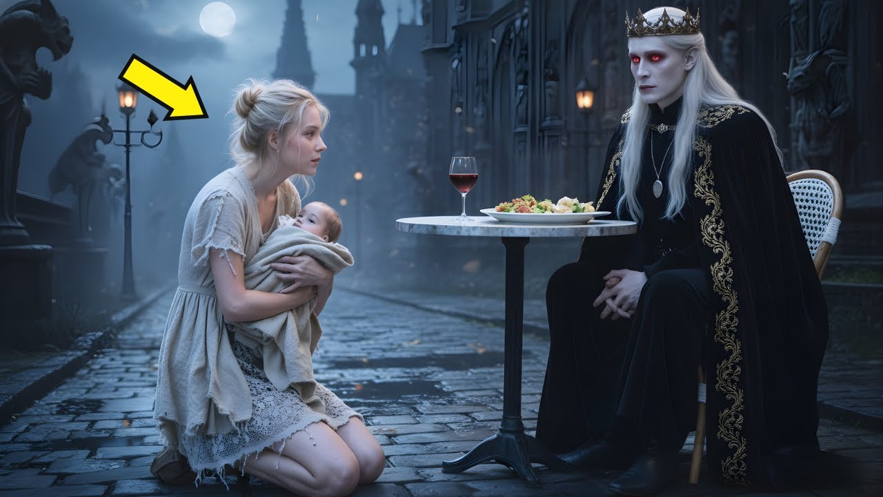 “Sir, Can I Take Your Leftovers” — But When the Vampire King Saw Her Eyes, His World Stopped