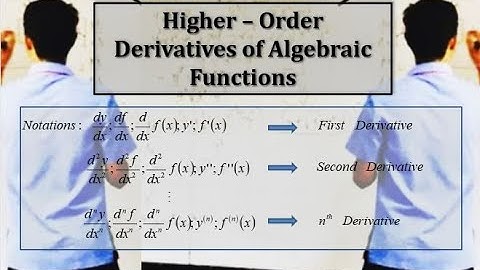 Higher - Order Derivatives of Algebraic Functions