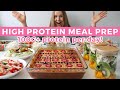 Healthy  high protein meal prep  grocery haul  100g protein per day