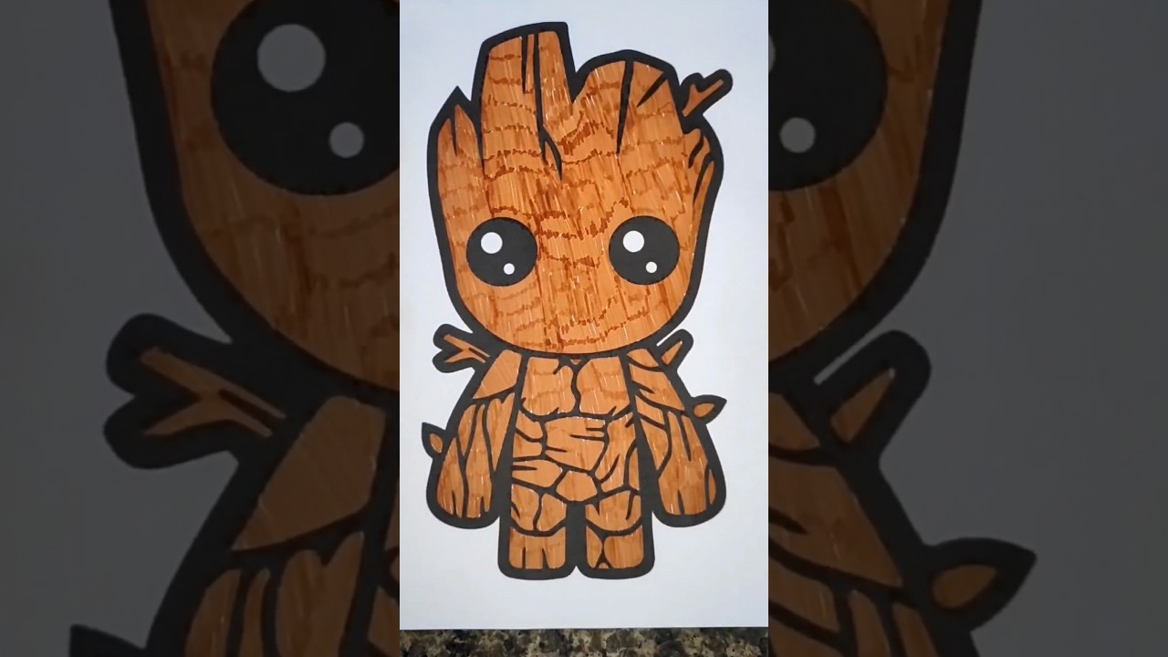 Coloring Groot 