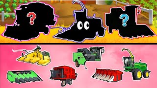 Missing Parts! Help Complete the Combine Harvester and Forage Harvester for the Farm | Funny Puzzle screenshot 2
