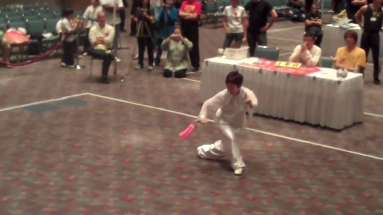 Tai Chi competition-Sylvia Wong performing Tai Chi sword