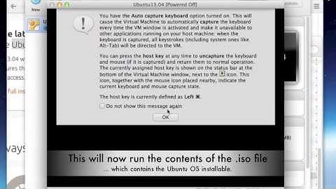 VirtualBox, Ubuntu 13.04 installation on Mac OSX