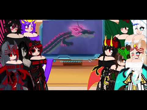 Kaijus fêmeas + @MinusOne-x8r reagindo a Godzilla vs Tiamat[DinoMania]/Gacha Plus\