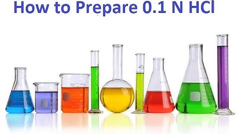 HOW TO PREPARE 0.1 N HCl