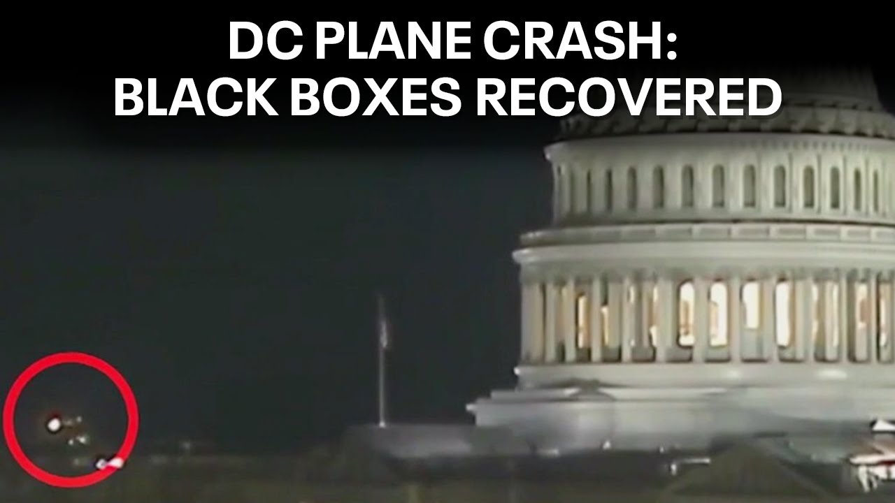 DC plane crash investigators recover black boxes - YouTube