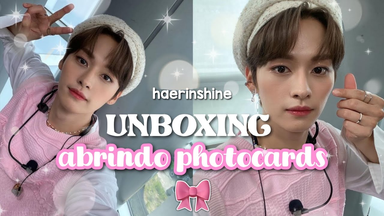 🎀 ˚⋅≽ UNBOXING : abrindo photocards para vender ‼️ 🤍 || @Haerinshine 😼💭