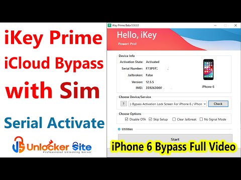 iKey Prime iCloud Bypass With Sim | MEID & GSM Bypass Full Signal