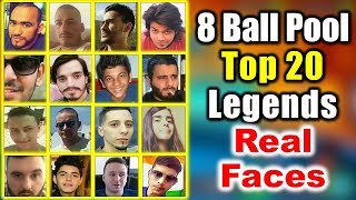 8 Ball Pool - Top 20 Legends Real Faces in 2017 screenshot 4