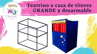 Cómo ARMAR nuestra CASA DE TÍTERES EXTRA GRANDE Paso a paso