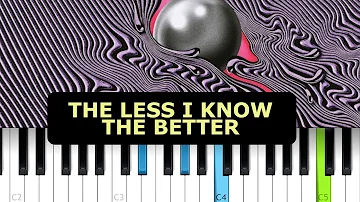 Tame Impala - The Less I Know the Better (Piano Tutorial)