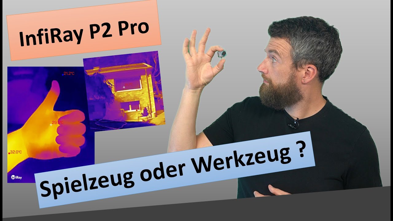Produktbild von InfiRay P2 Pro Wärmebildkamera Für Android – Typ-C, 25 Hz, 9 G, Kompaktes Infrarot-Tool