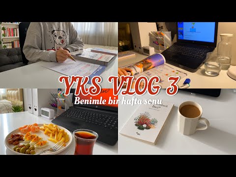 YKS VLOG 3| Benimle bir hafta sonu, sessiz vlog #yks2023