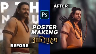 Adipurush poster making prabhas