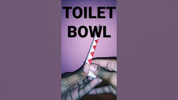 how to make toilet bowl on snake cube.