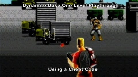 Dynamite Duke One Level Playthrough using a MegaDrive Cheat Code :D #Megadrive #Sega #CheatCodes