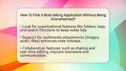 How To Pick A Note-taking Application Without Being Overwhelmed? - Teacher Tech Toolbox