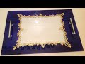 طريقة تزيين سنيوة من قطعة زجاج ببساطة والنتيجة تحفة   How to decorate a plain piece of glass simply