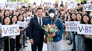 Millions Of Fans Shocked Jimmy Fallon Surprises Btss Taehyung At The Airport