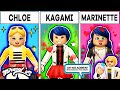 MIRACULOUS CAT NOIR LOVE SQUARE: LADYBUG VS CHLOE VS KAGAMI Family (🏠Roblox Miraculous Quests RP)