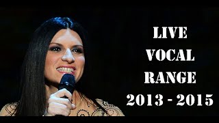 Laura Pausini - Live Vocal Range - 2013/2015