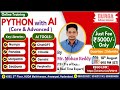 PYTHON with AI (CORE &amp; ADVANCED) Online Training @ DURGASOFT