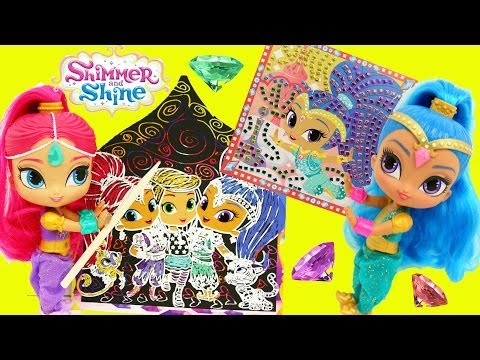 SHIMMER & SHINE LEAH DIY Toys & Kids Crafts Nickelodeon Jewel Makeover + Bedroom Pillow & Coloring