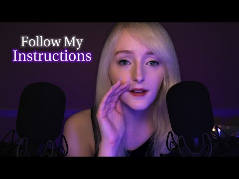 ASMR Follow My Instructions Eyes Closed for Sleep 💤