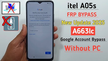 Itel A05s Frp Bypass Android 13 New 2025 | Itel A05s Google Account Bypass (A663LC) Frp Lock Unlock