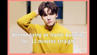 Vernon being an iconic Aquarius for 12 minutes straight